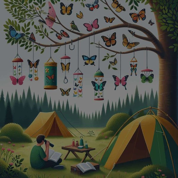 Quelles sont les meilleures techniques pour attirer et observer les papillons lors d'un camping en prairie?